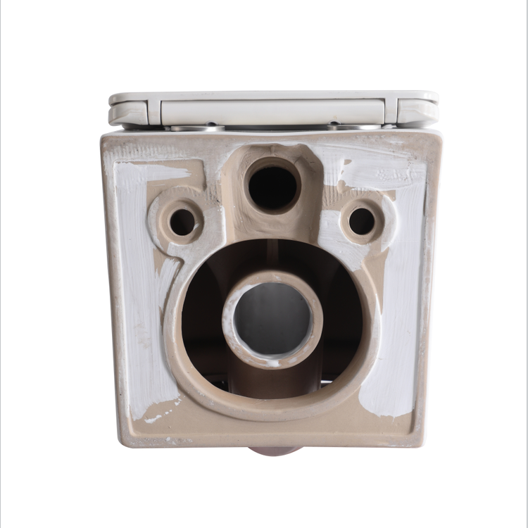 BF2440D Rimless Wall-Hung Ceramic Toilet 3/4.5L Washdown Glossy White with UF Seat & Nano Coating