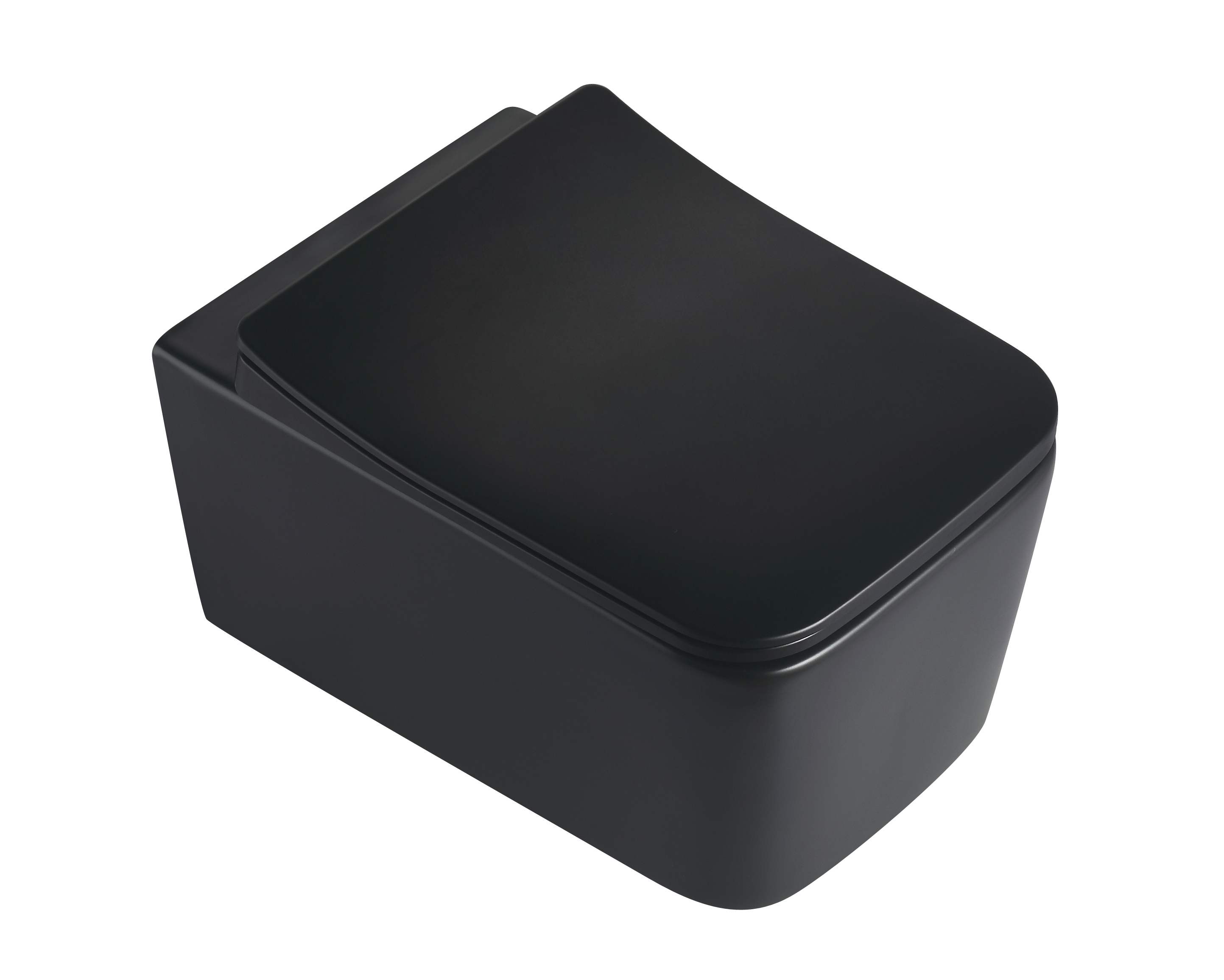 2467D Matte Black Wall-Hung Toilet – Sleek, Space-Saving & Quiet