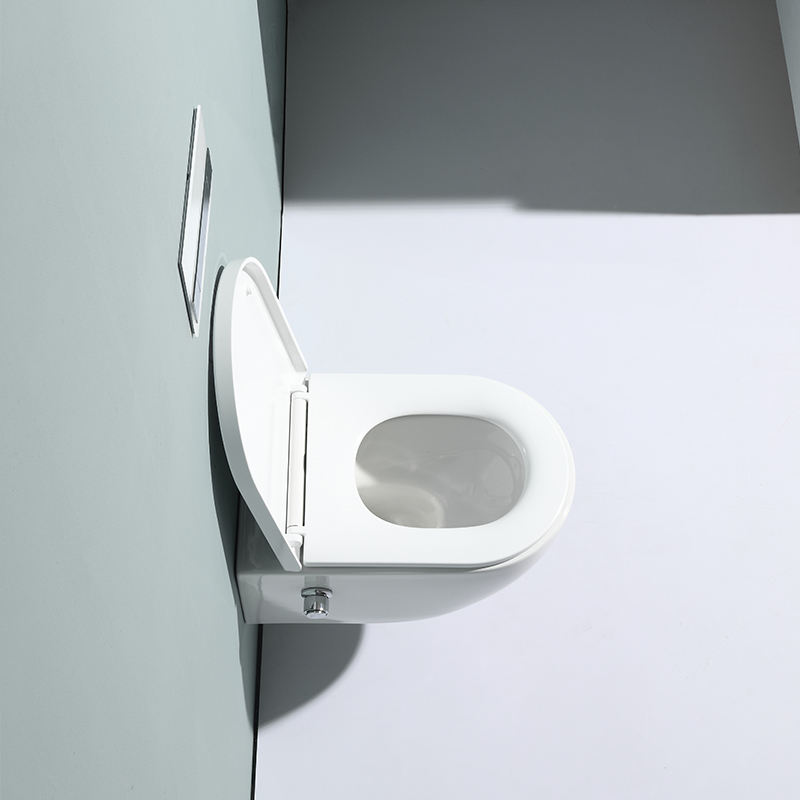 Modern Rimless Wall-Hung Toilet Ceramic Bathroom WC