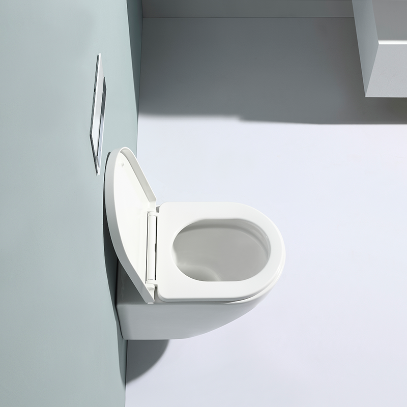 BF2469 Wall-Hung Rimless Toilet 530×360×400mm Washdown Ceramic WC