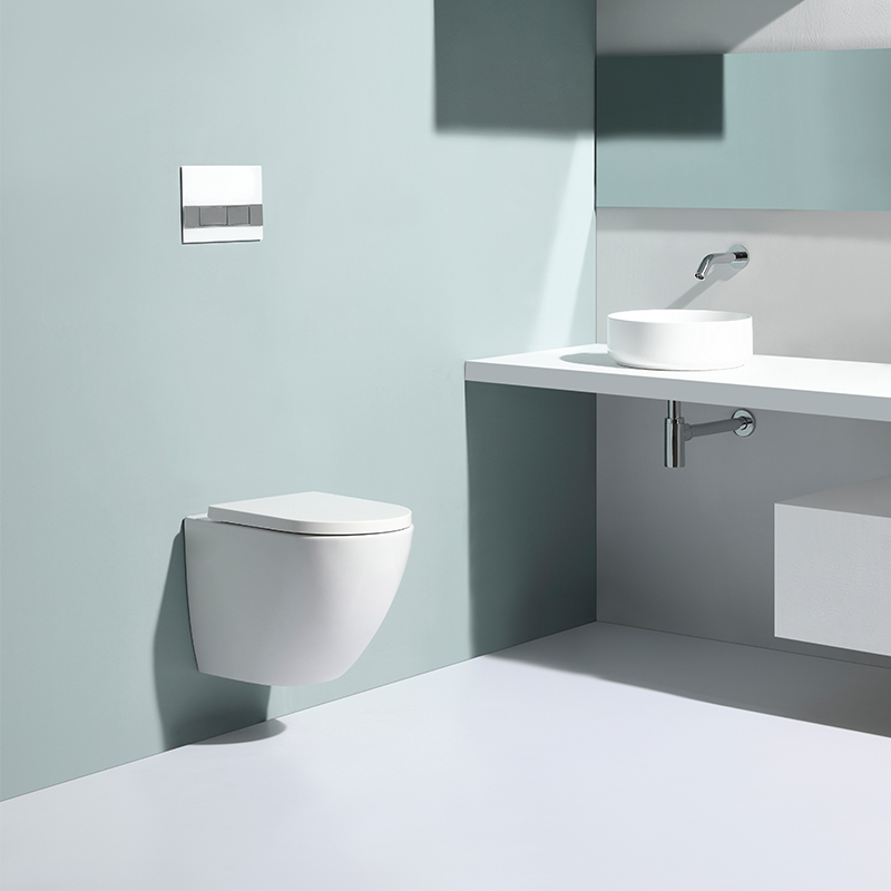 Modern Wall-Hung Toilet BF2469｜Ultra-Quiet Dual Flush｜Rimless Hygienic Ceramic Toilet