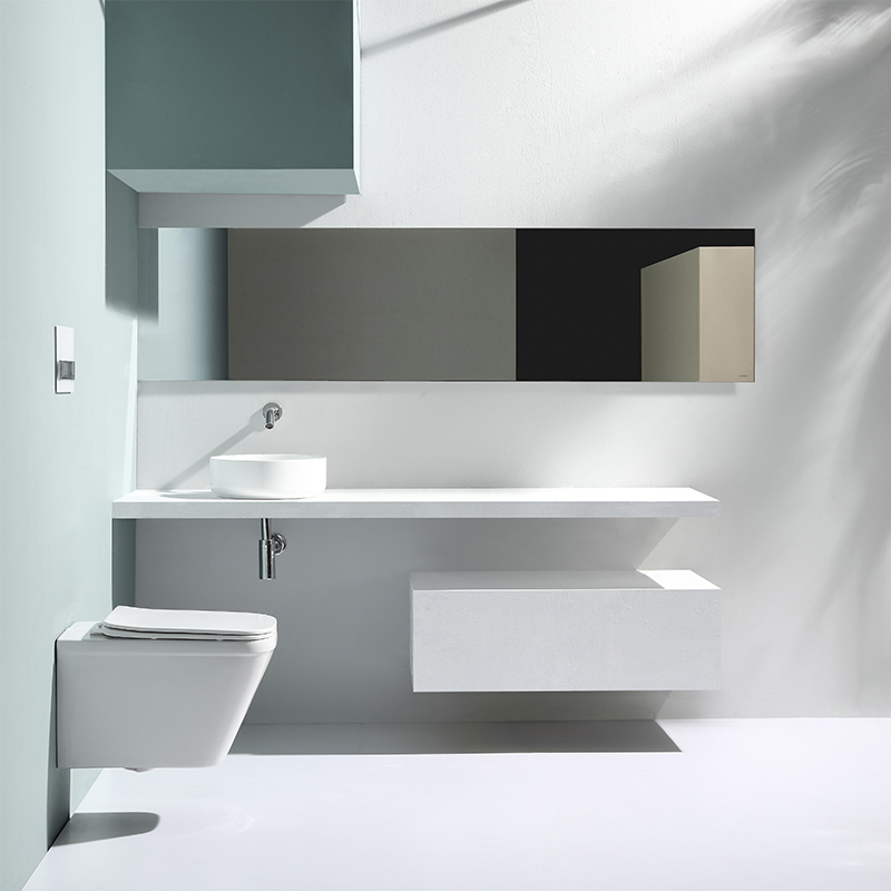 2472D Rimless Wall Hung Toilet – Dual Flush 3/6L, Modern Space-Saving WC