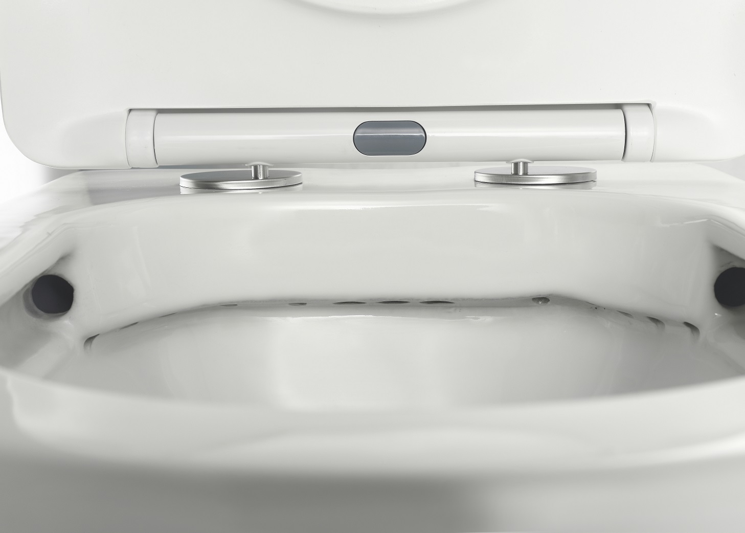 BF2476D Toilette Murale Design Moderne en Céramique – Abattant Amorti, Forme Arrondie, Gain de Place