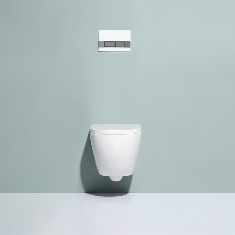 BF2478 Rimless Wall Hung Toilet Washdown Ceramic Glossy White 480×360×350 mm