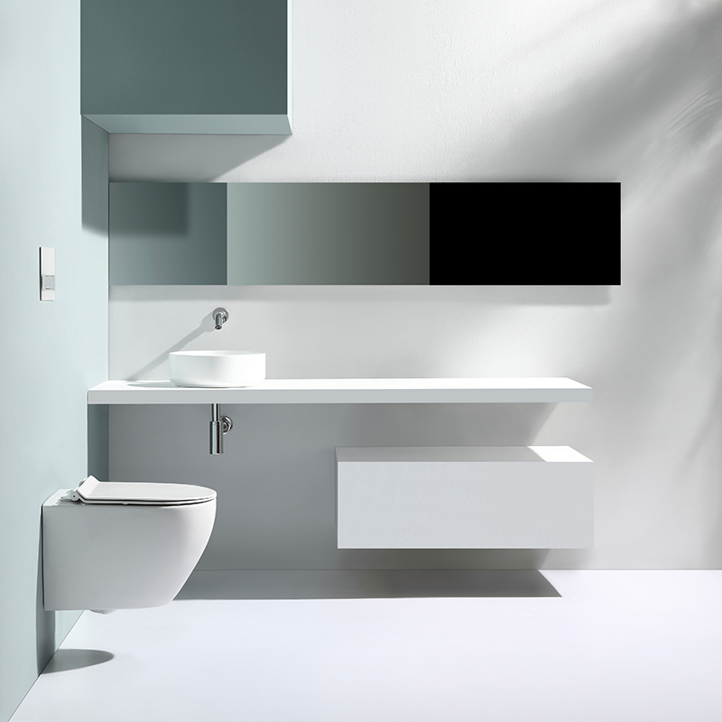 2479A Modern Wall-Hung Toilet – Rimless Ceramic Floating WC with Soft Close Seat
