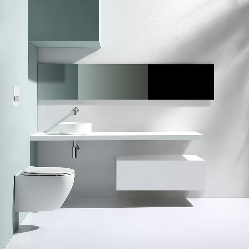 Modell 2479D Wandhängendes WC – Modernes Keramik Hänge-WC