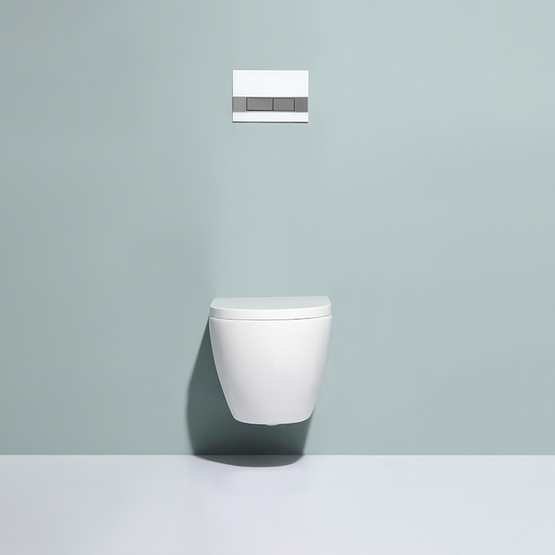 Modern Rimless Wall-Hung Toilet with Soft Close UF Seat
