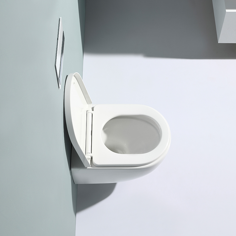 Modern Rimless Wall-Hung Toilet with Soft Close UF Seat