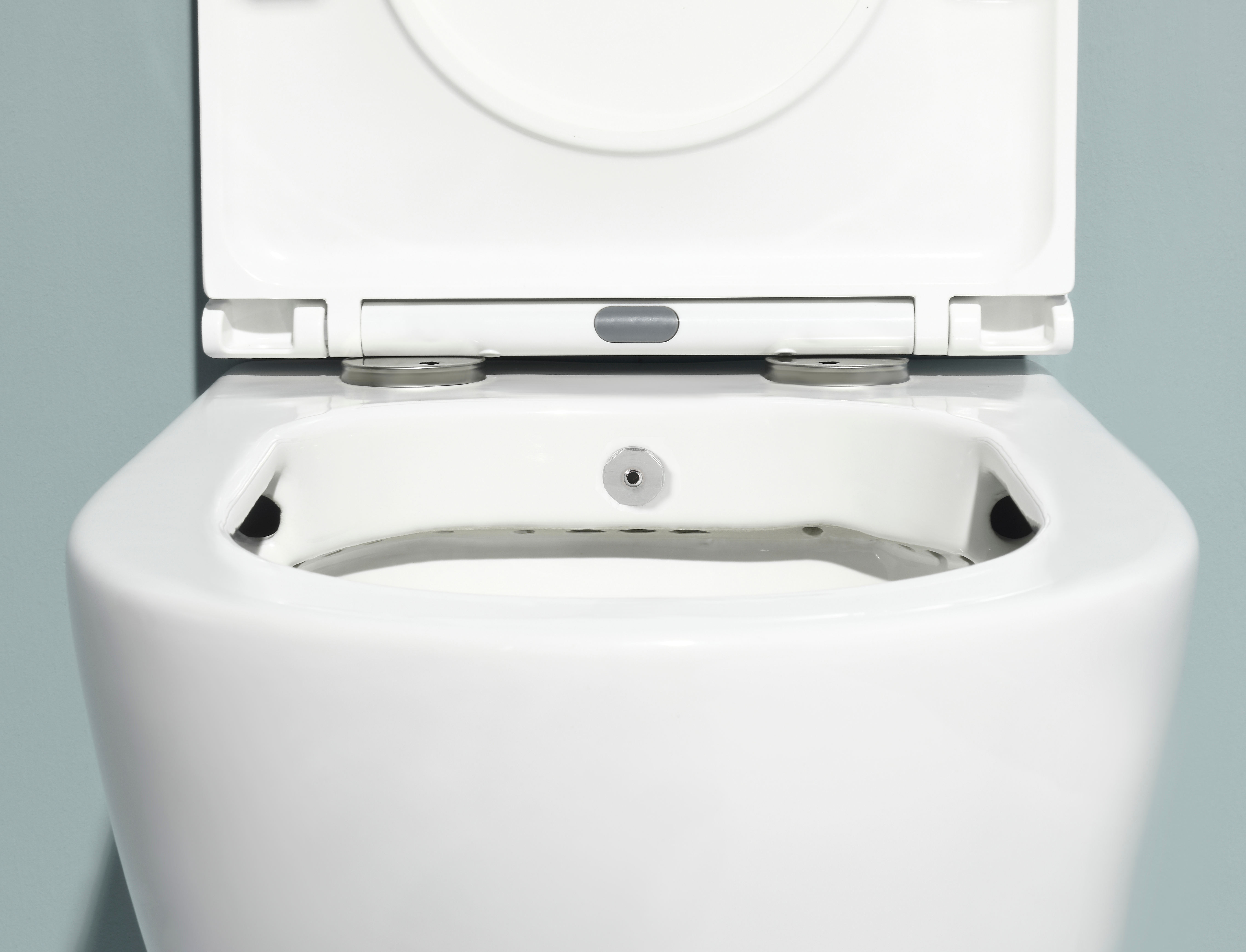 Rimless Wall Hung Toilet with Built-in Bidet – Model 2476-BD