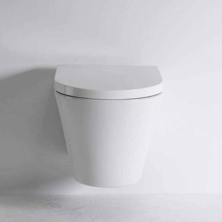 New Vortex Wall Hung Toilet Ceramic Washdown WC 480mm Modern Bathroom Toilet BF2419