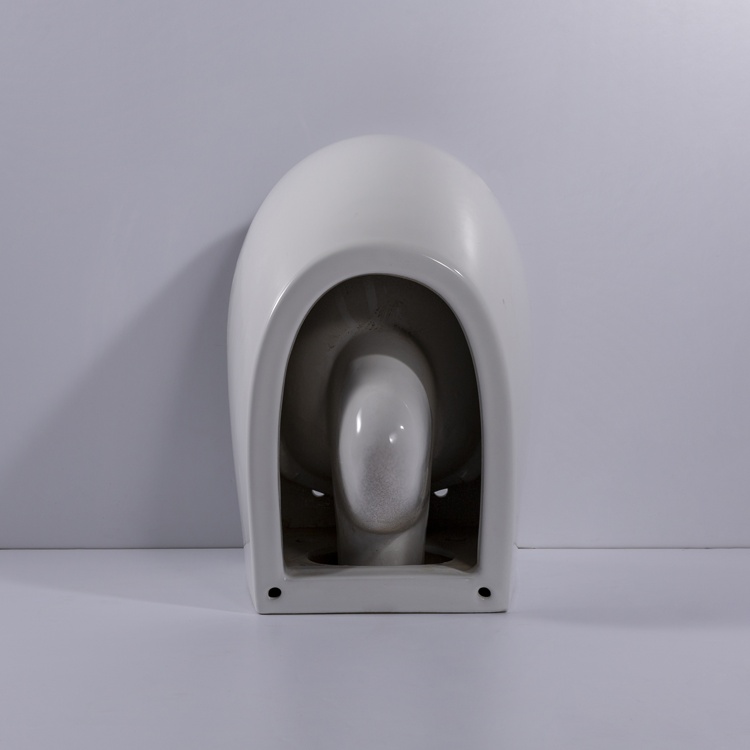 Toilette Murale Suspendue Moderne BF2375D – Design Compact en Céramique Blanche