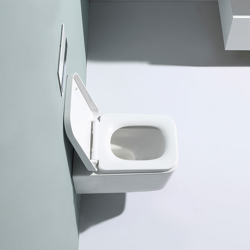 BF2467 Glossy White Rimless Wall Hung Toilet with 3/6L Dual Flush