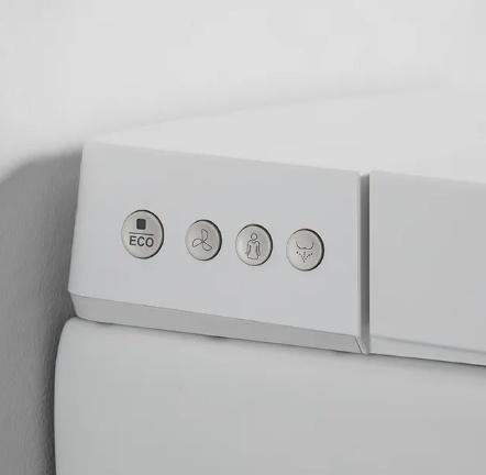 BF2497 Smart Wall Hung Toilet – Intelligent Bidet, Remote Control, Soft-Close Seat