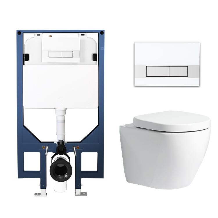 Rimless Wall Hung Toilet with Cistern