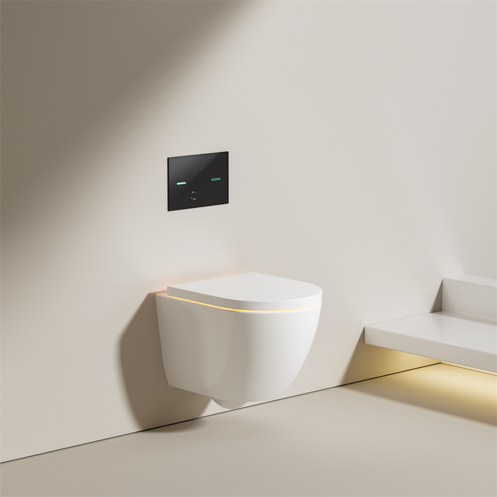 BF2478 Rimless Wall-Hung Ceramic Toilet with UF Seat, 3/6L Washdown Flush