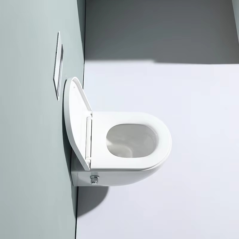 Modern Wall Hung Toilet Space-saving Dual Flush Quiet Ceramic WC