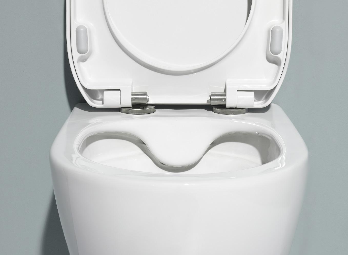 BF2412 Rimless Wall-Hung Ceramic Toilet with BF3003GC Cistern, 3/4.5L Dual Flush and Nano Coating