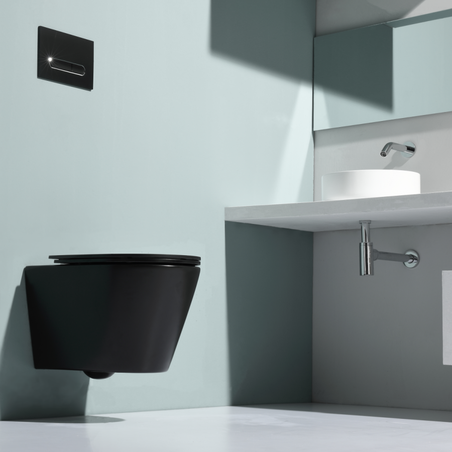 BF2390 Wall-Hung Ceramic Toilet with New Vortex Wash, 535×360×365 mm, 3–4.5 L