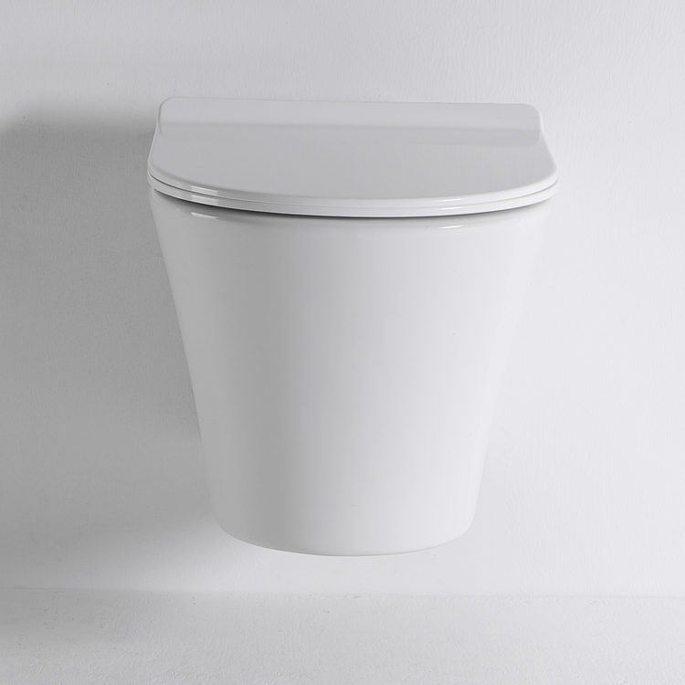 BF2405 White Ceramic Wall-Hung Toilet with Cyclone Flushing