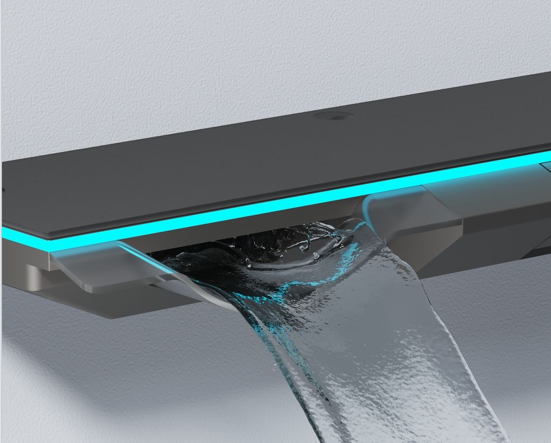 BF9061 Smart Touch Thermostatic Shower System with Square Top Shower