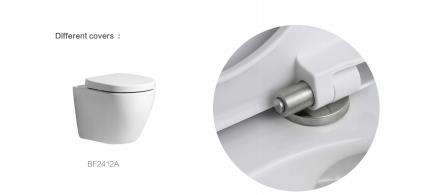 BF2405 Rimless Wall-Hung Ceramic Toilet with 4.5L Flush, Self-Cleaning Design and UF/PP Seat