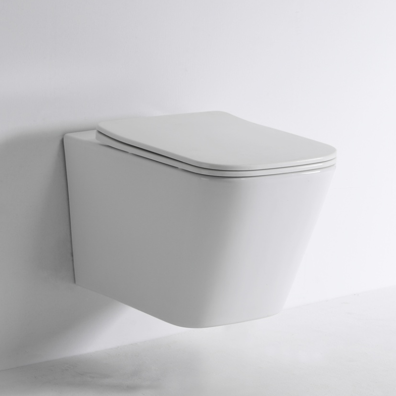 Modern Wall Hung Ceramic Toilet BF2417 with Nano Self-Cleaning Glaze Water Saving Design