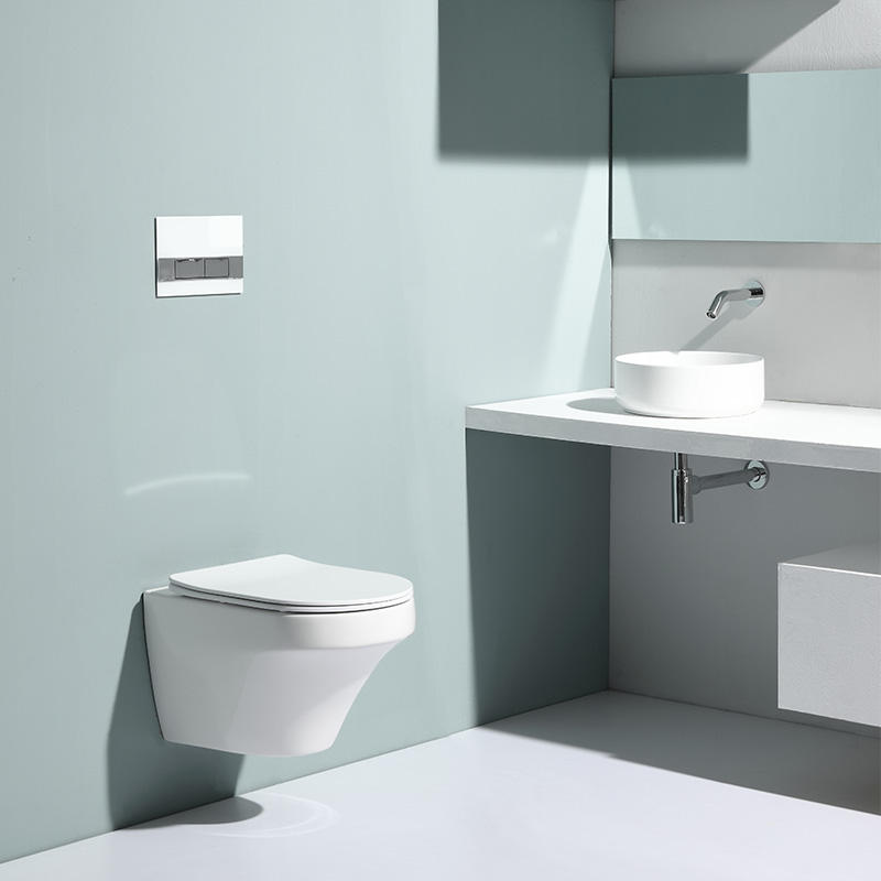 BF2462D New Vortex Wall Hung Toilet Ceramic Rimless Floating WC with Soft Close UF Seat