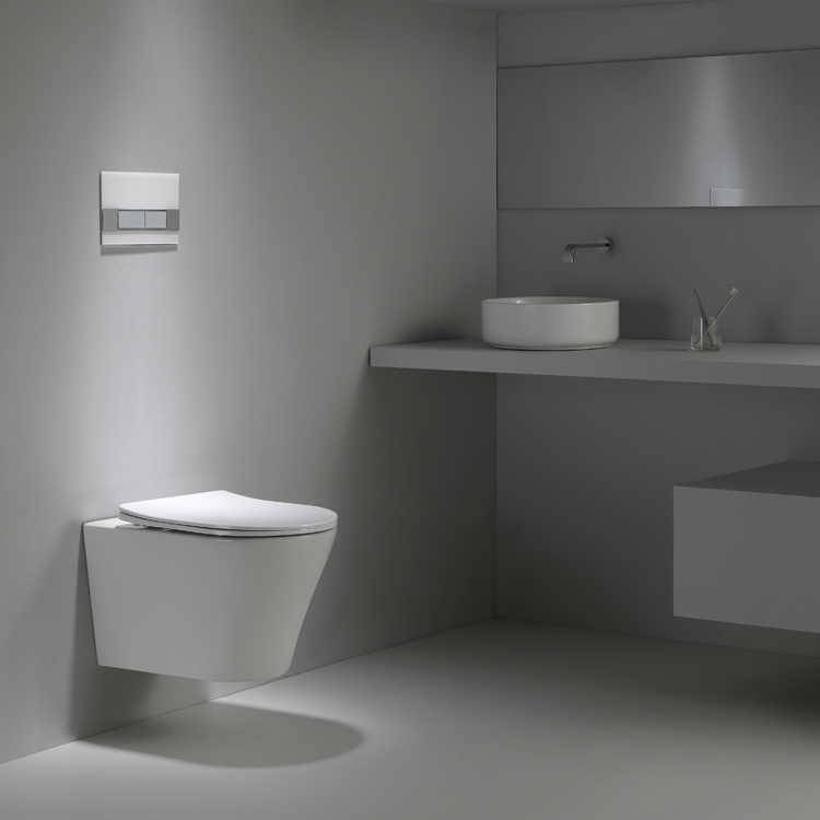 Modern Ceramic Wall Hung Toilet BF2390 Tornado Flush Water Saving Toilet
