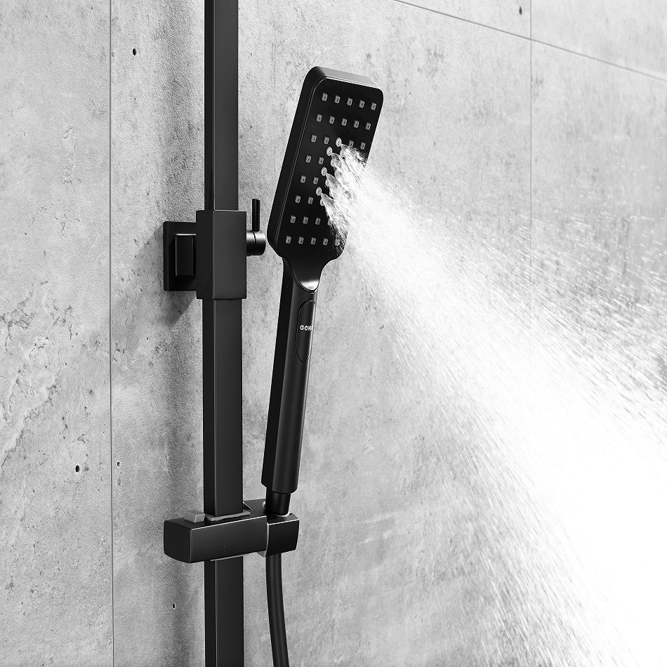 BF98550EE Smart Touch Thermostatic Shower System with Waterfall Shower, Hand Shower and Intelligent Control Panel
