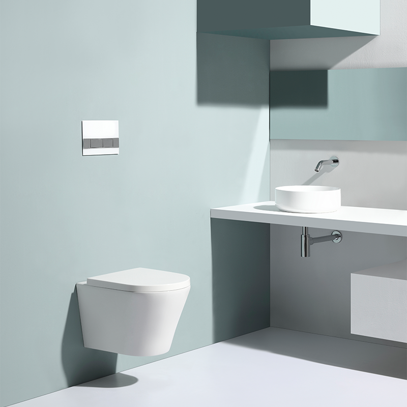 BF2490 Rimless Wall-Hung Ceramic Toilet with Soft-Close UF Seat