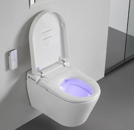 BF2497 Intelligent Wall Hung Smart Toilet with Instant Heating and Remote Control