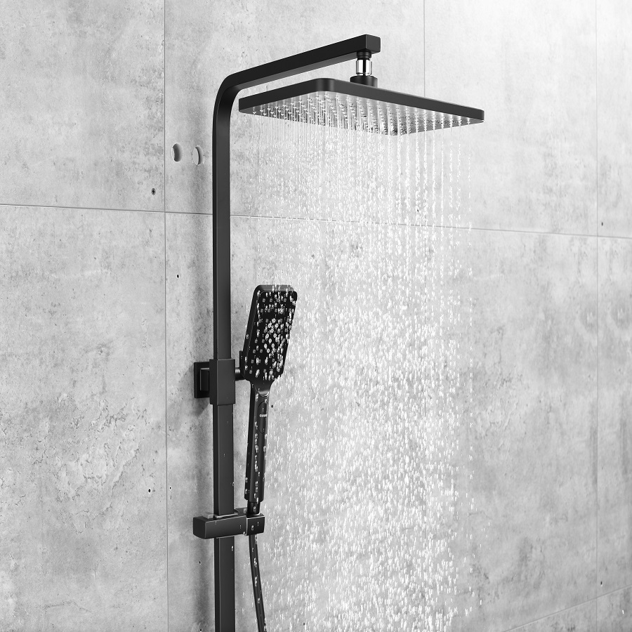 BF98550EE Smart Touch Thermostatic Shower System with Waterfall Shower, Hand Shower and Intelligent Control Panel