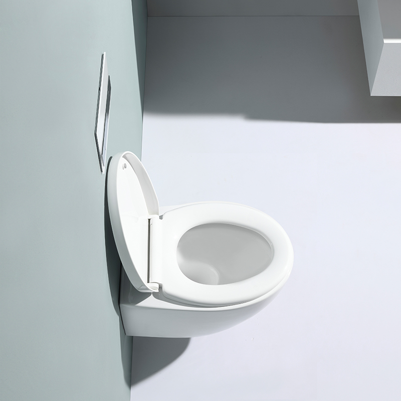 Modern Ceramic Wall Hung Toilet BF2375 Concealed Tank Dual Flush Bathroom WC