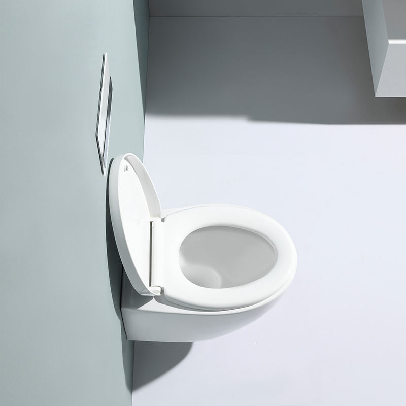 BF2375 Wall-Hung Ceramic Toilet with Cyclone Dual Flush and Slim Soft-Close UF Seat