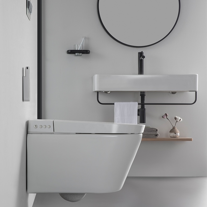 BF2497 Toilette Suspendue Intelligente avec Télécommande et Chauffage Instantané
