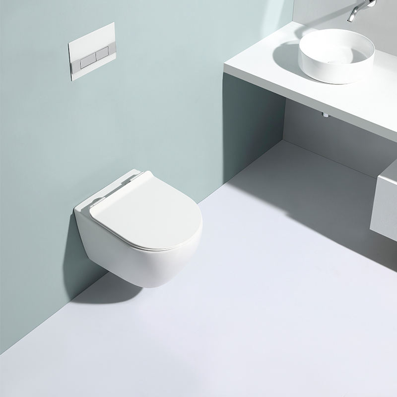 BF2479A Rimless Wall Hung Toilet - Nano Coated Ceramic WC