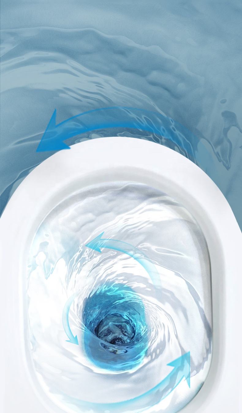 BF2418D New Vortex Wall Hung Toilet Quiet Flush Ceramic Bathroom WC