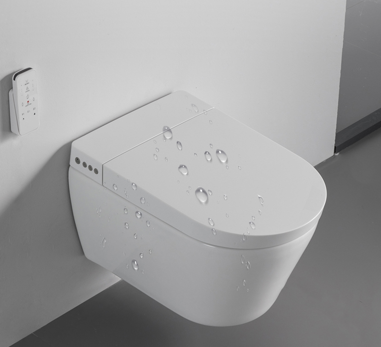 BF2497 Intelligent Wall Hung Smart Toilet with Instant Heating and Remote Control