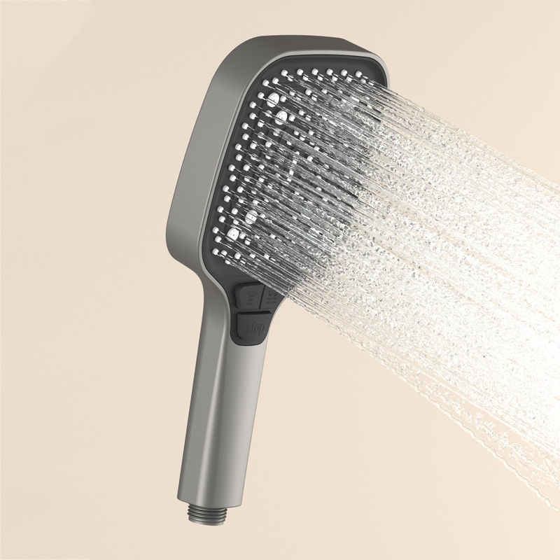 H01 Matte White Concealed Shower System with Stainless Steel Top Shower and Ceramic Disc Valve