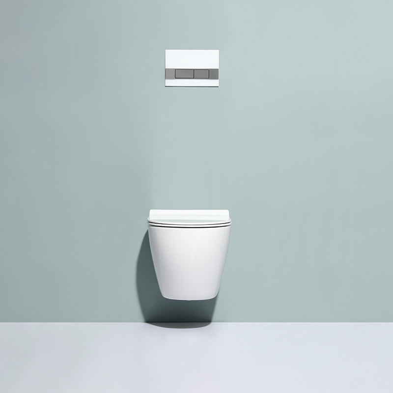 BF2405 Rimless Wall-Hung Ceramic Toilet with 4.5L Flush, Self-Cleaning Design and UF/PP Seat
