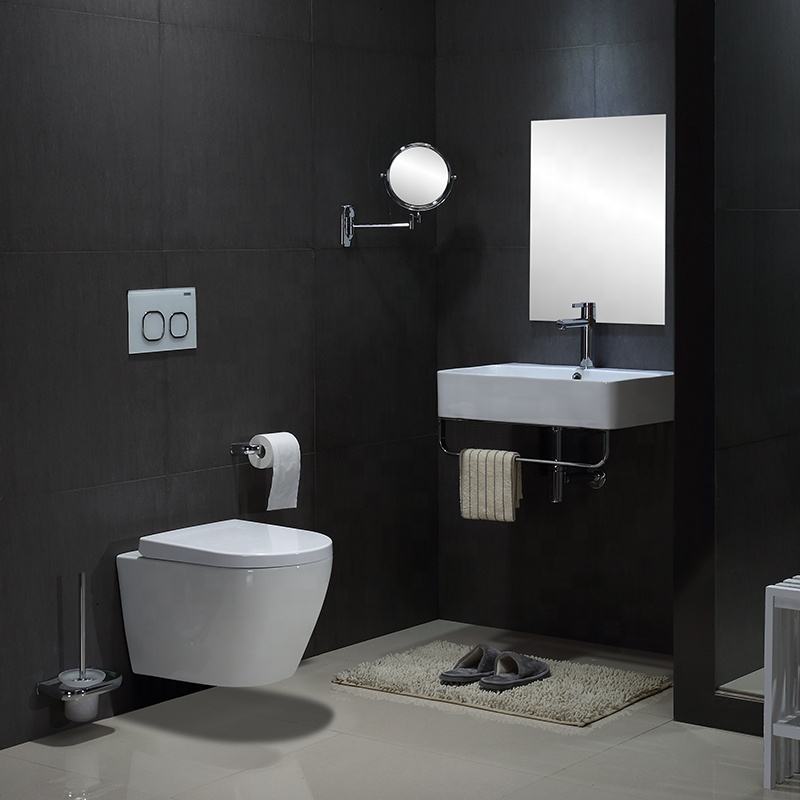 BF2476A Wall Hung Ceramic Toilet with Rimless Washdown, Soft Close UF Seat and Vortex Flushing