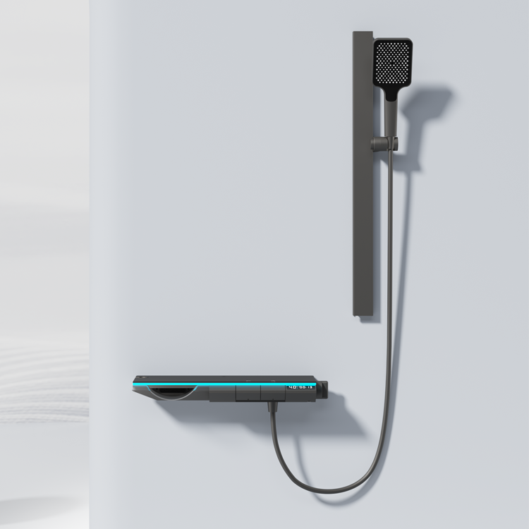 BF9061 Smart Touch Thermostatic Shower System with Square Top Shower