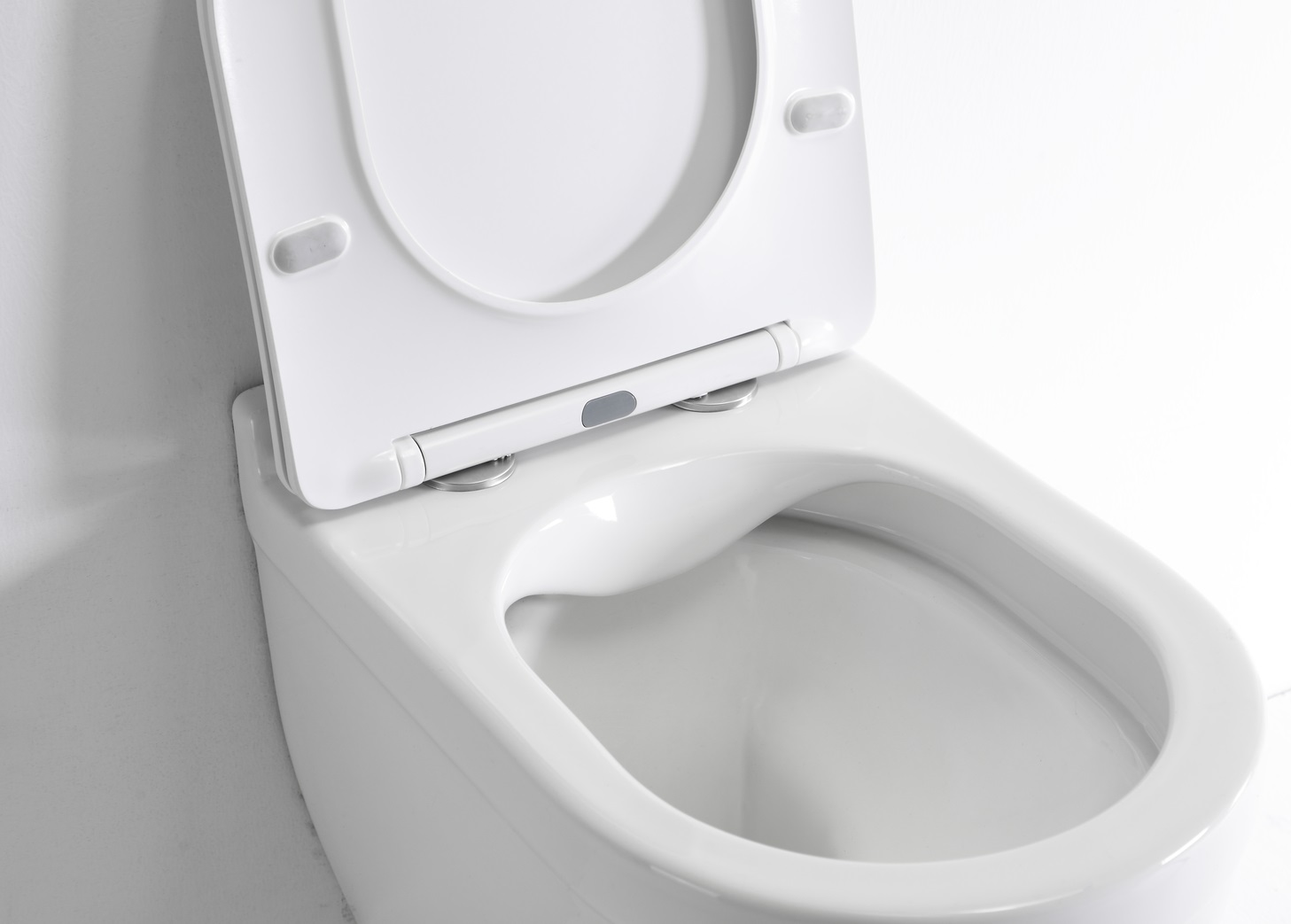BF2442 Wall-Hung Ceramic Toilet with Gravity Flush, 3/6L Dual Flush and Soft-Close UF Seat