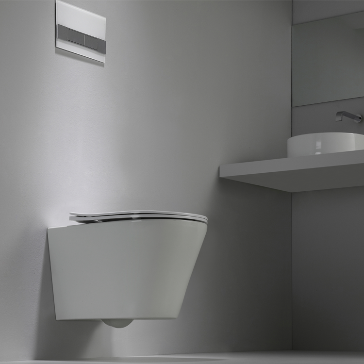 Modern Ceramic Wall Hung Toilet BF2390 Tornado Flush Water Saving Toilet