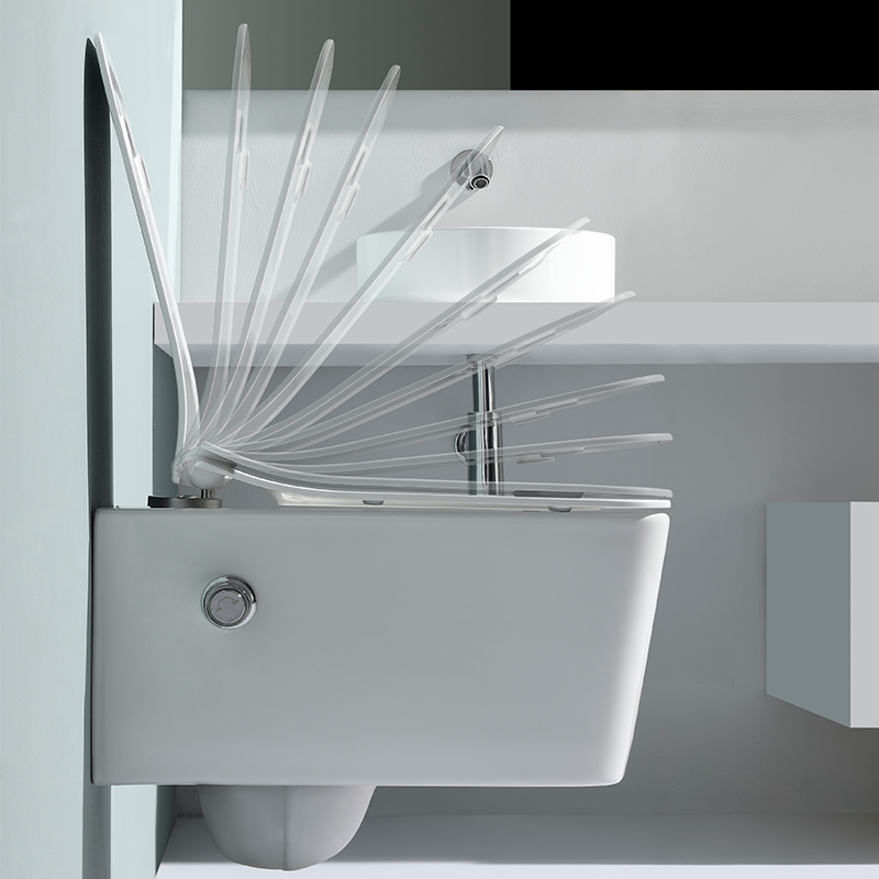Vaso Sanitário Suspenso BF295G18 com Tampa de Fechamento Suave e Design Moderno