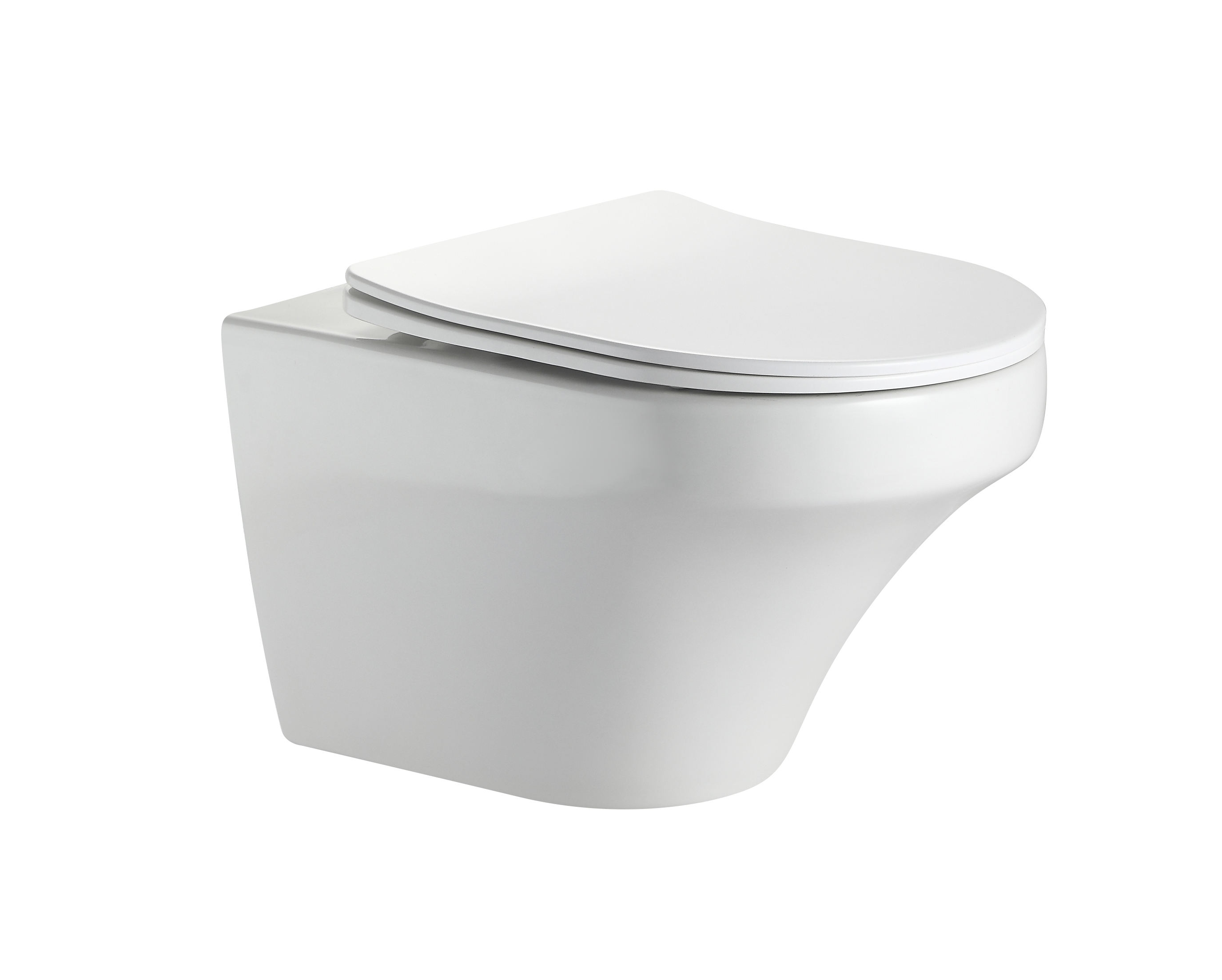 Luxury Wall Hung Ceramic Toilet with New Vortex Flush Soft Close UF Seat