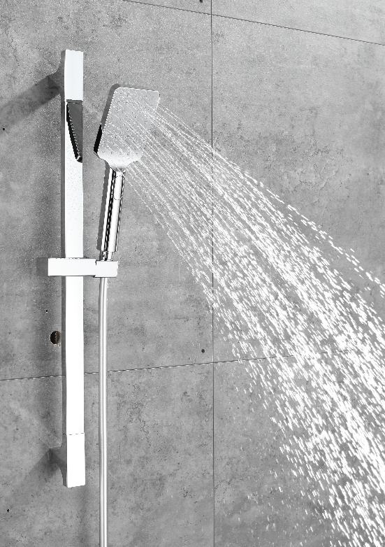 BF98110H Silver Shower System Stainless Steel & Silicone Top Shower