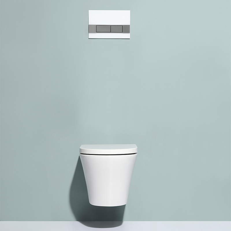 BF2496 Compact Wall-Hung Ceramic Toilet with Soft-Close UF Seat