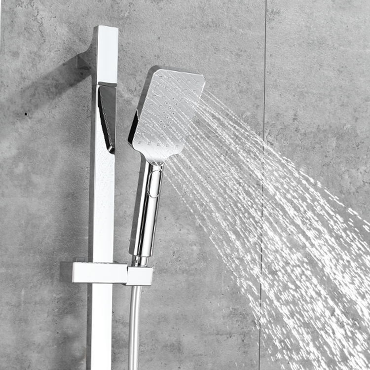 BF98110H Silver Shower System Stainless Steel & Silicone Top Shower