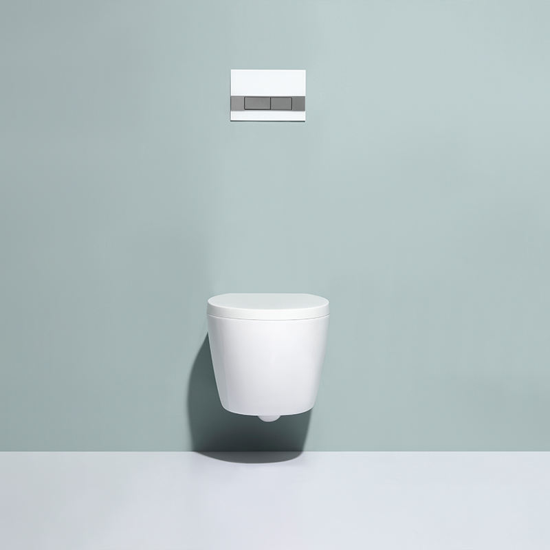 BF2375 Wall-Hung Ceramic Toilet with Cyclone Dual Flush and Slim Soft-Close UF Seat